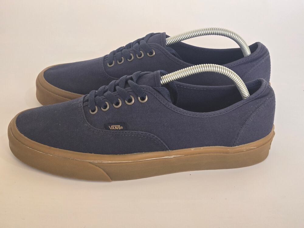 Vans Authentic Low Top Gum Sole Skate Shoes Mens 10.5 Womens 12